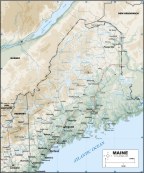 Download MAINE STATE Map to print